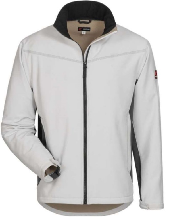 19972Mm9a6aMs4XUop Craftland 19972 LAURIN Softshelljacke weiß-grau