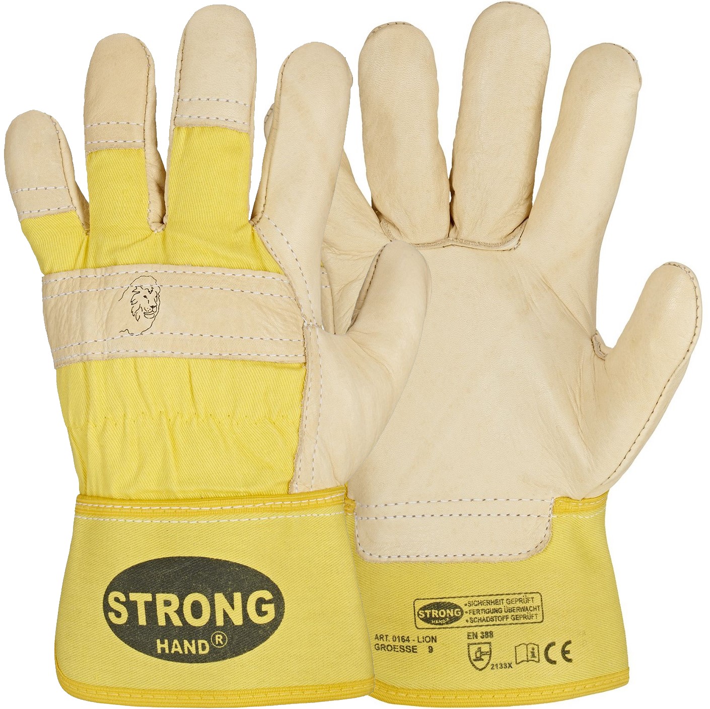 lion-0164 Stronghand 0164 Lion full leather protective gloves