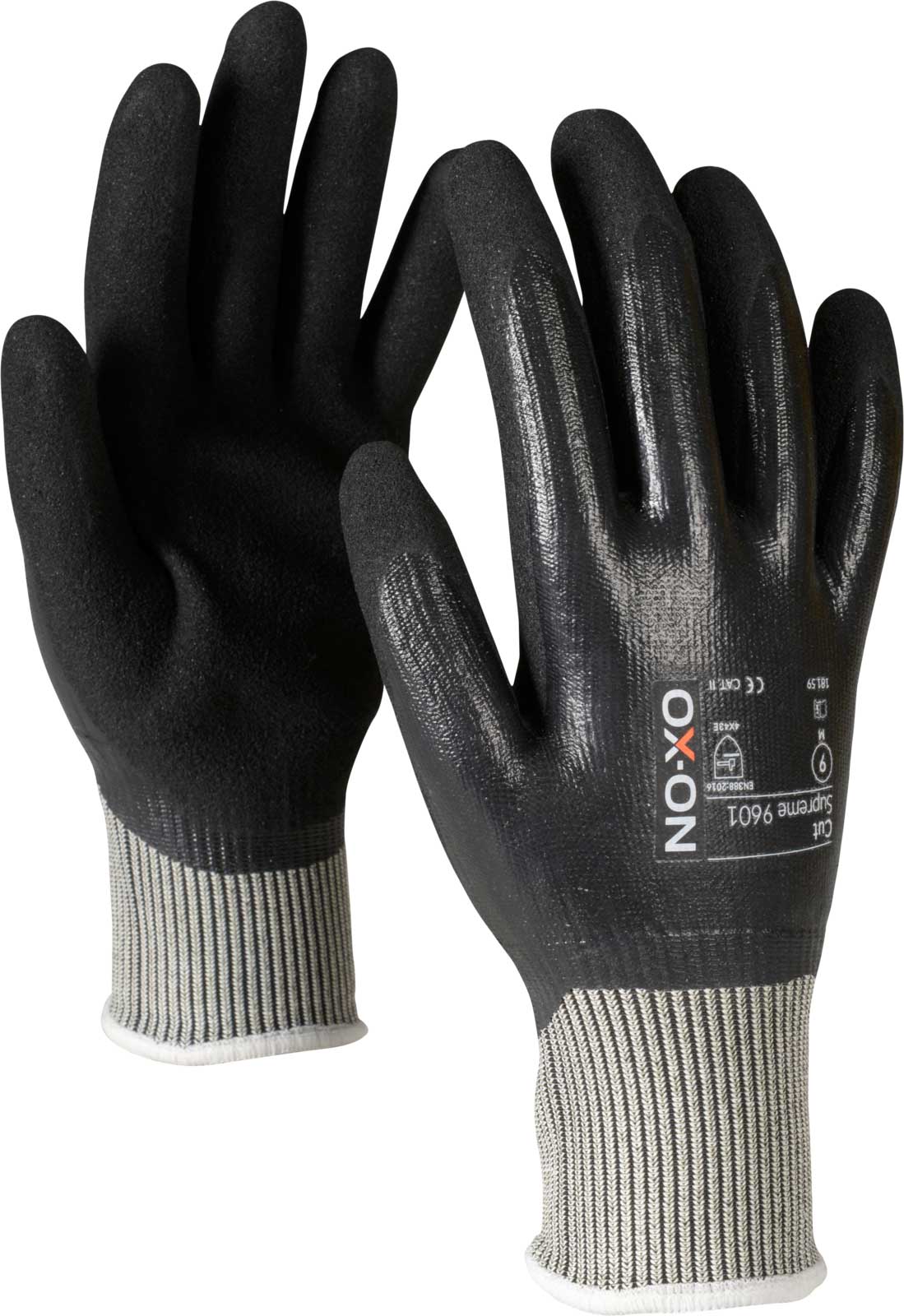 9601-1 OX-ON Cut Supreme 9601 nitrile cut protection gloves Level E