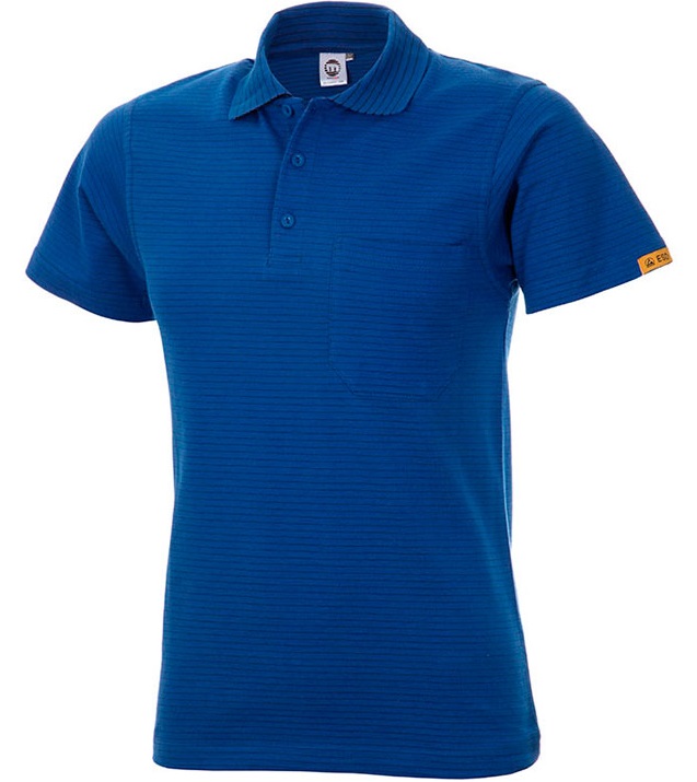 200-180-3-0-1 ESD Polo-Shirt kurzarm kobaltblau 180g/m²