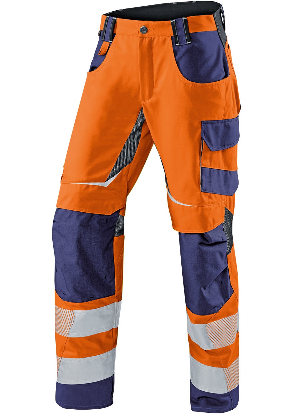 leuchtorange-dunkelblau