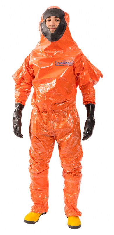 1tCZjbf3VuVUYg 3S CLF coverall ProChem II CLF Cat. III Type 3B & 5 with butyl gloves