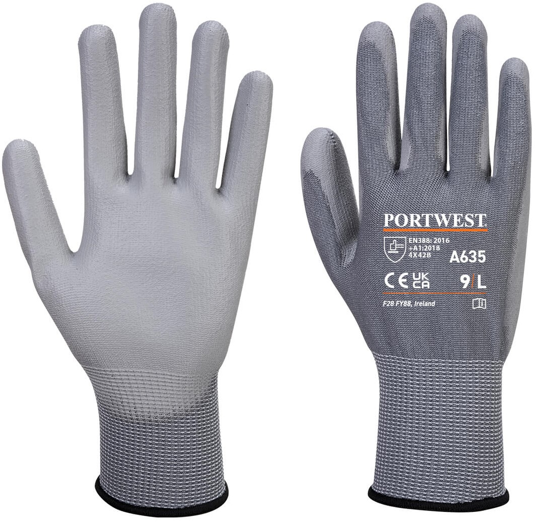 Portwest A635 Eco-Cut 3 Schnittschutzhandschuh grau