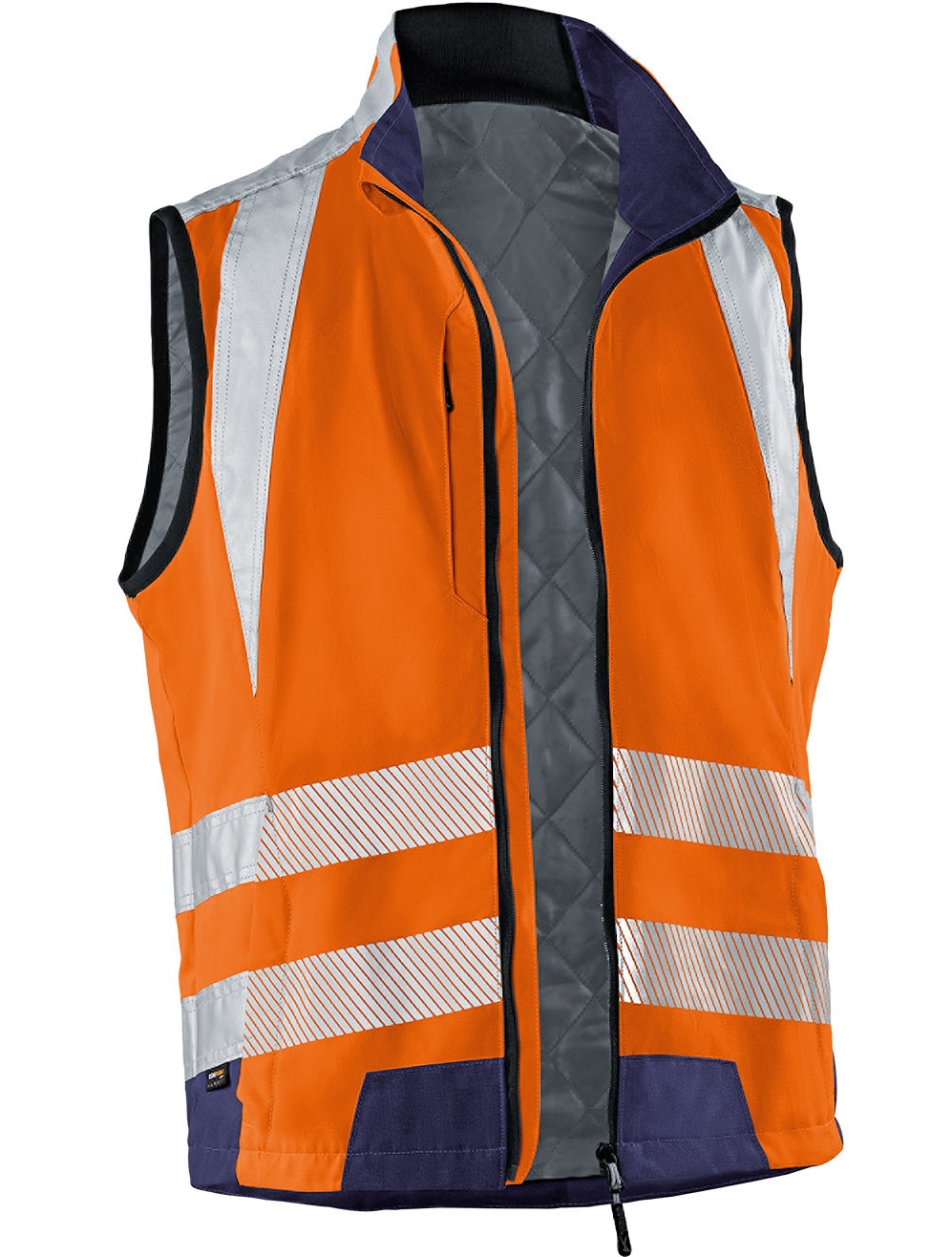 leuchtorange-dunkelblau