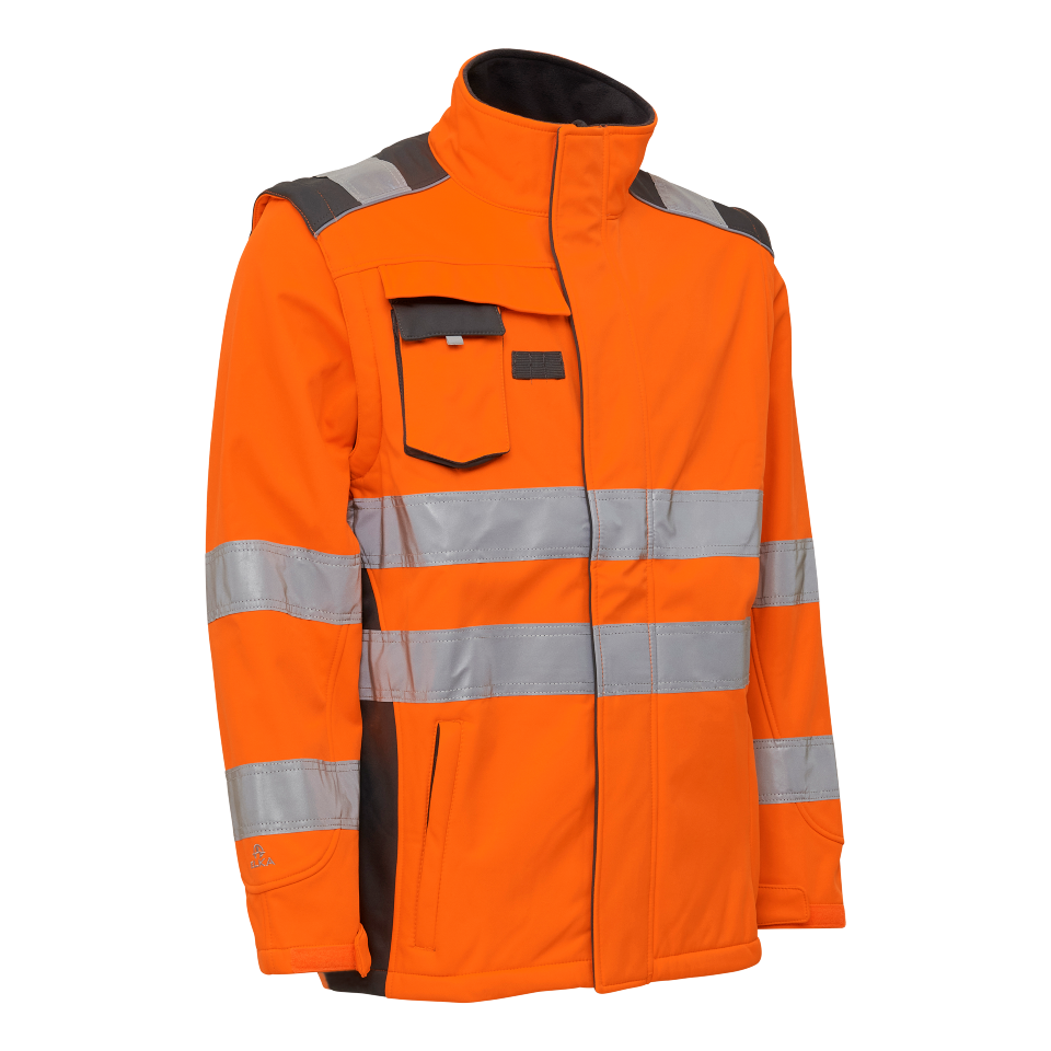 leuchtorange-schwarz