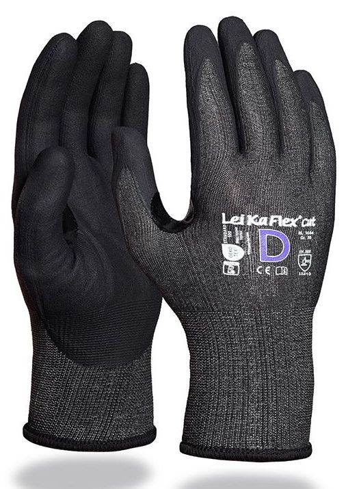 LeiKaFlex 1644 Nitrilschaum-Schnittschutzhandschuhe Level D
