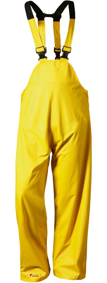 Norway 26414 HALMSTAD rain dungarees yellow