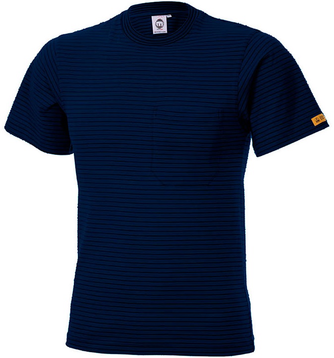 100-150-5-0 ESD T-Shirt kurzarm navy 150g/m²