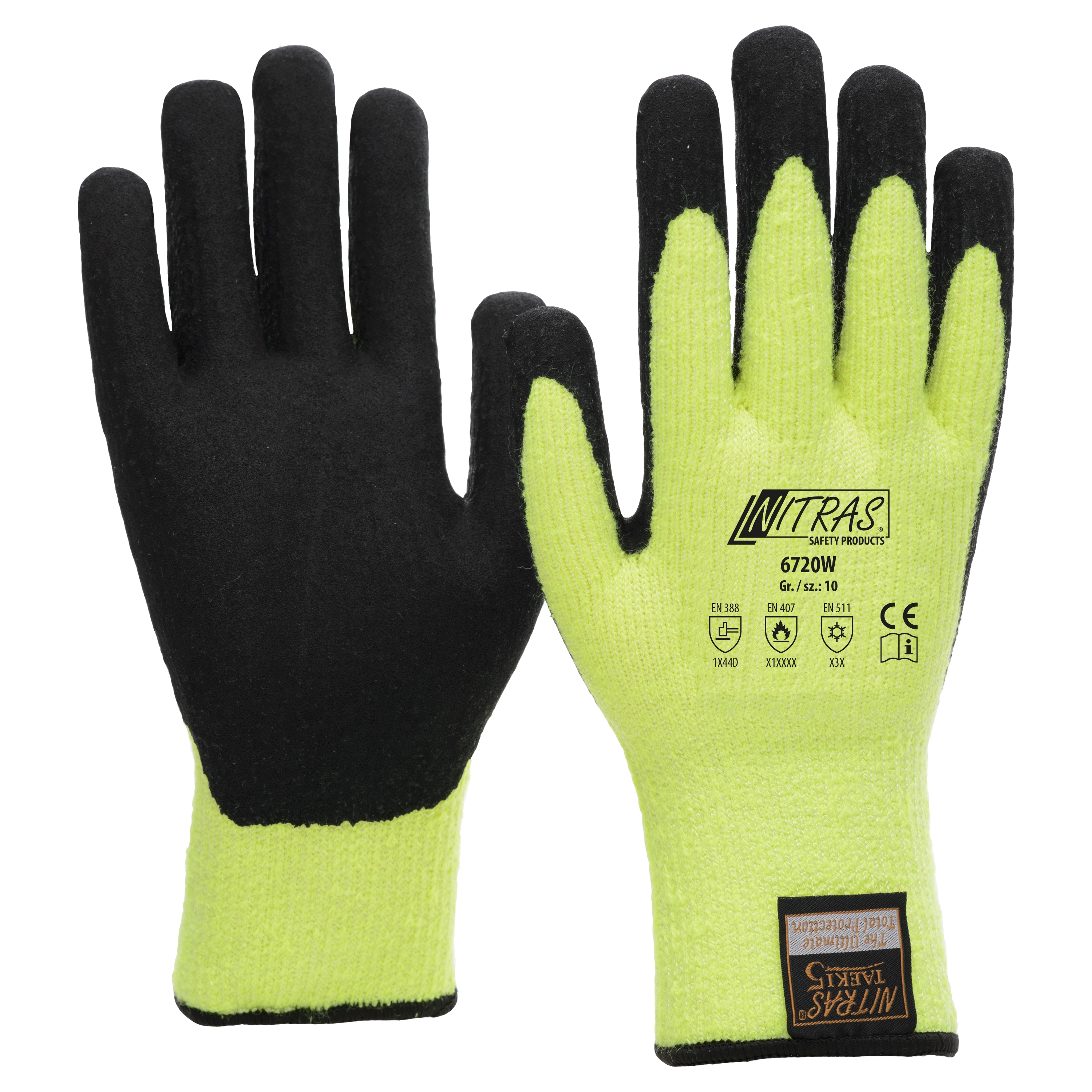 Nitras 6720W Taeki5 Winter Cut Cut Protective Gloves with Latex Coating