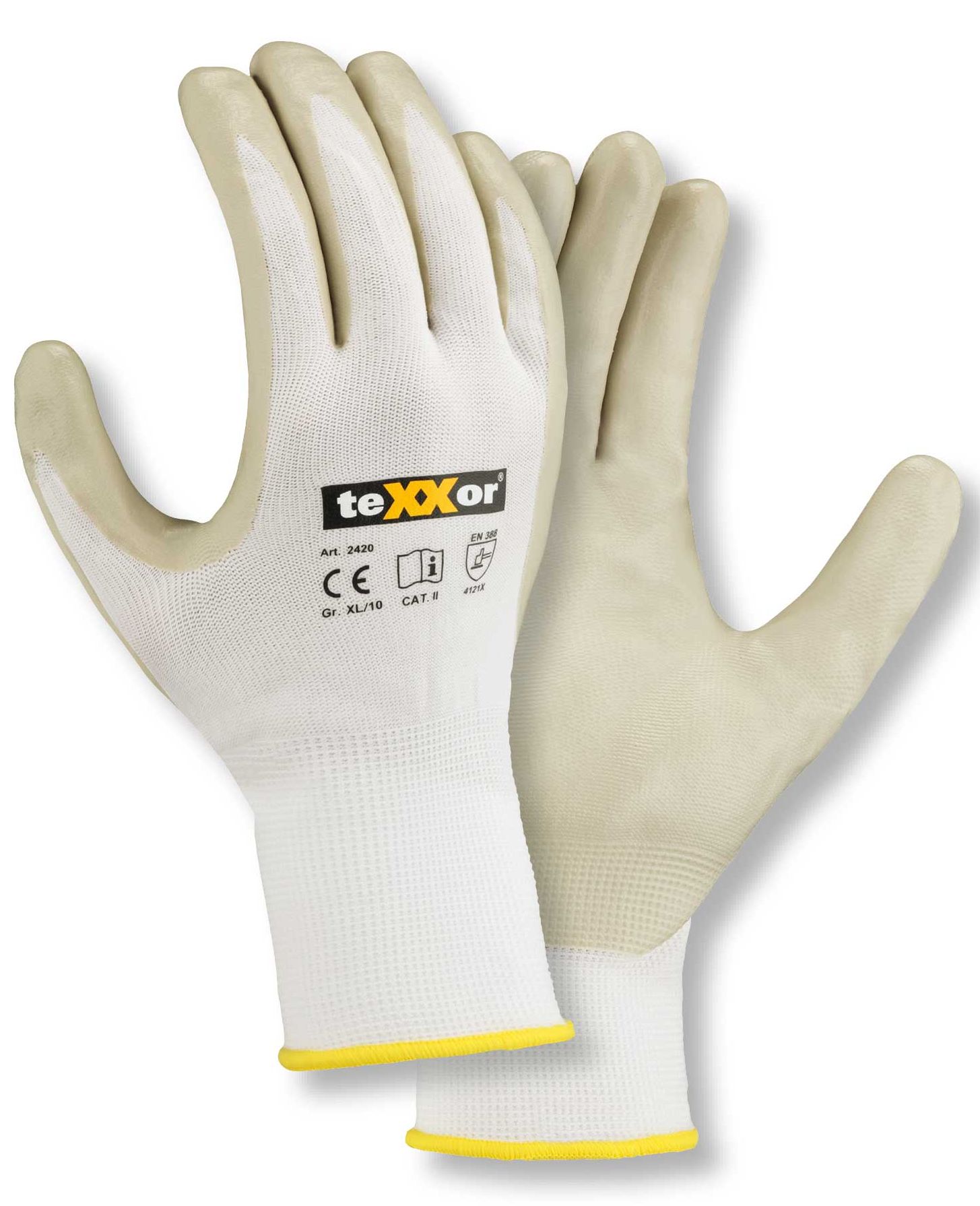texxor 2420 Protective gloves with nitrile coating