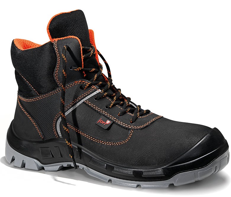 Jori Colour orange Mid 16941 Schnürstiefel S3 schwarz