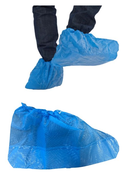 1vnVK20qCUtfmT 3S Überschuh aus PE-Folie 25 cm blau