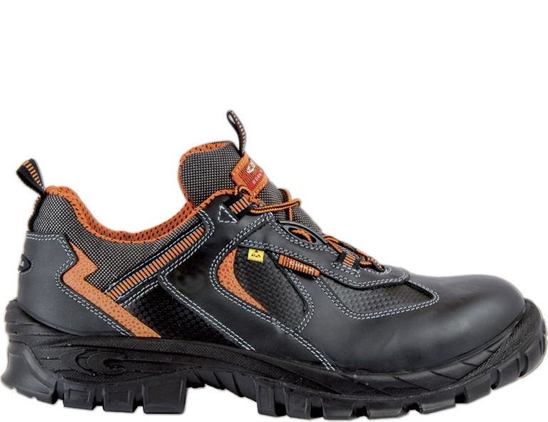 COFRA Halbschuhe HODUR S3 ESD SRC schwarz-orange