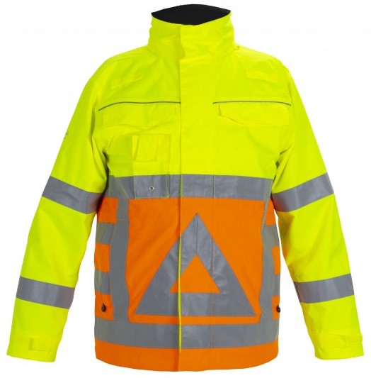 17aHWXnQGri8BB Hydrowear Baarlo 021300P Warnschutz-Regenjacke
