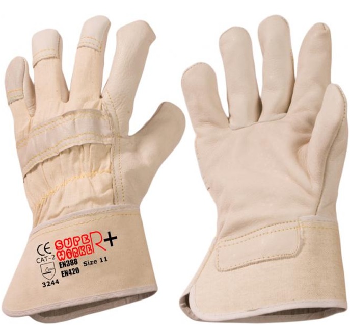 Super Worker PLUS cowhide full leather gloves