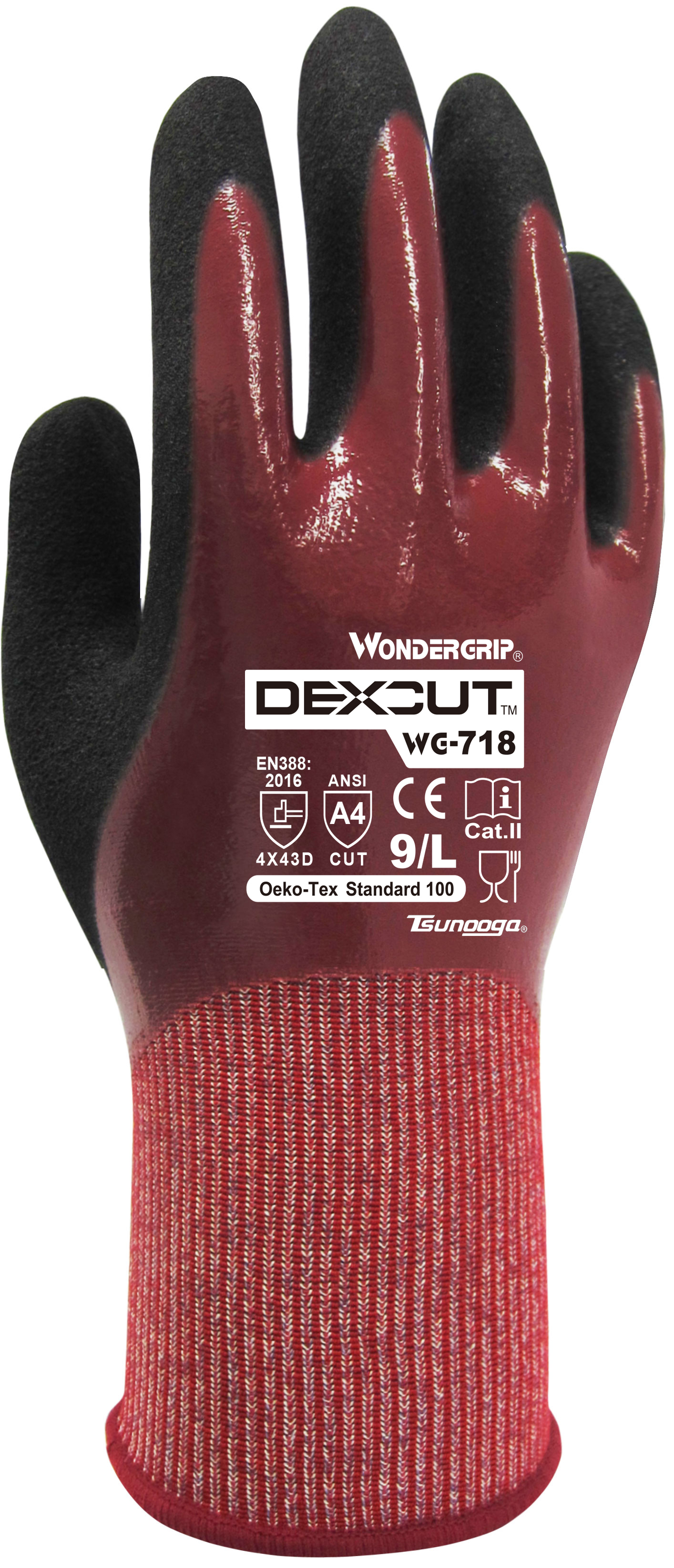 9a9077f4-17b1-4c72-9c2f-b56120efef8d-0 Wonder Grip Dexcut Cut 5 WG718 Cut-resistant gloves with nitrile coating