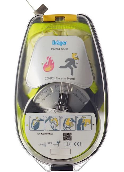 Dräger PARAT 5530 Brandfluchthaube Hard Case R59435