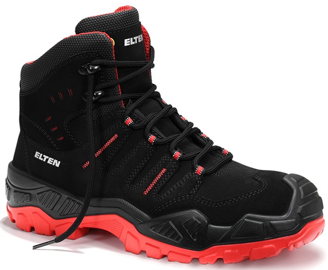 Elten Quentin 763801 Sicherheitsstiefel Mid ESD S3S black-red