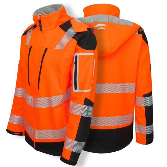 116btpnXTt3kjv Pro-Fit 981 high-visibility softshell jacket neon orange-black