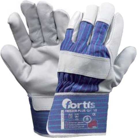 freezer_plus Fortis Classic Freezer Plus Winterhandschuhe blau-weiß