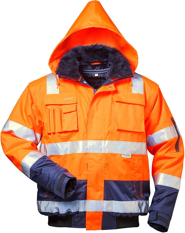 23459_oliver elysee 23459 OLIVER 4-in-1 Warnschutz-Pilotjacke leuchtorange-marine