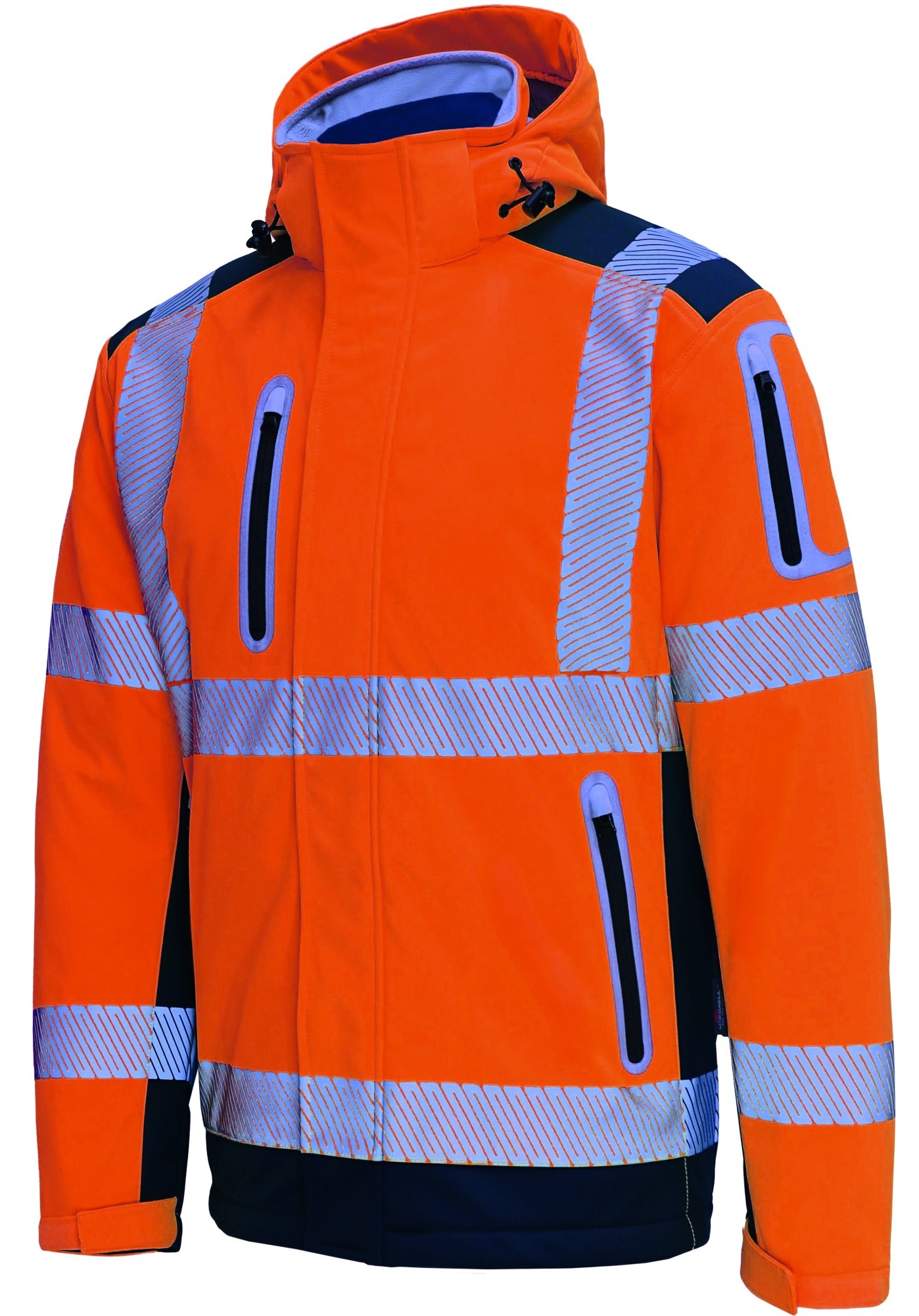 1OtbV7e2xUjKOR Vizwell VW177DO Winter softshell jacket 3 in 1 fluorescent orange-navy