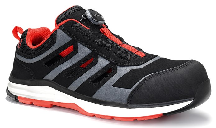 Jori jo_RAPID 11021 Sicherheitssandale BOA black-red Easy ESD S1P