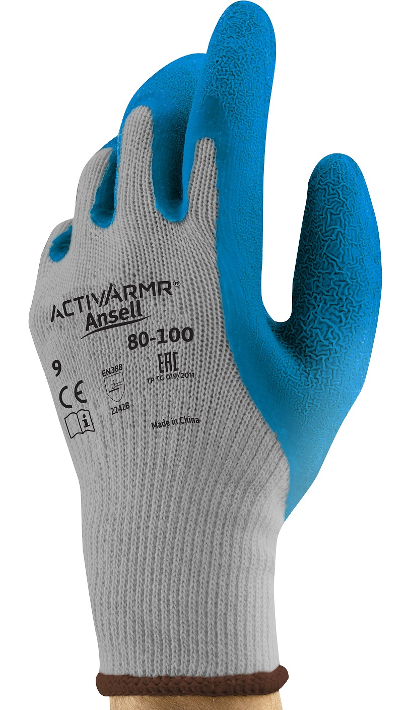 80-100EBcJfL6JZTFqG Ansell ActivArmr 80-100 Latex-Schnittschutzhandschuhe Level B
