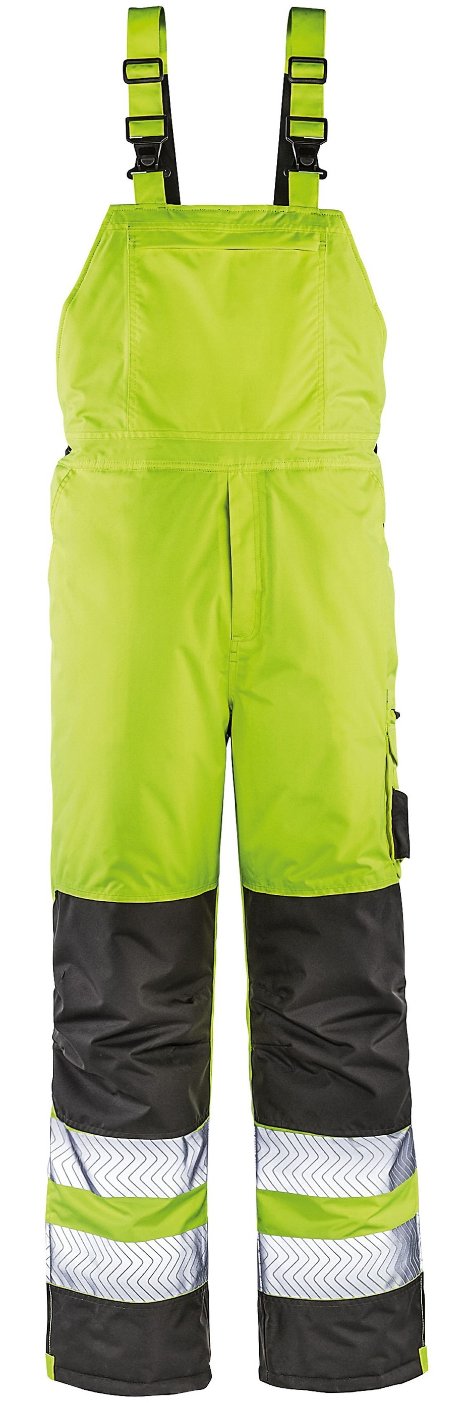 3485_smkSLwznDiLhlR 4 Protect ATLANTA 3485 Warn-Winter-Wetterschutz-Latzhose leuchtgelb-grau