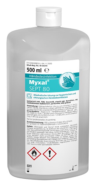 greven13DRFR8Mofj1HI9 Greven Hand-Desinfektionsmittel Myxal Sept 80 - 500 ml Flasche