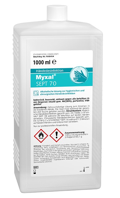 Greven Hand-Desinfektionsmittel Myxal Sept 70 1 Liter Hartflasche