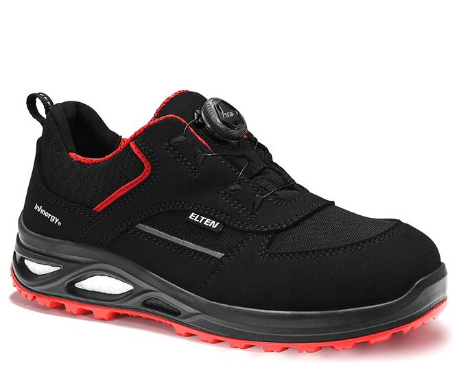Elten Hannah XXTL BOA 742561 Damen Halbschuhe black-red Low ESD S3
