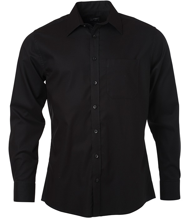 James & Nicholson JN682 Men Micro-Twill Shirt long sleeve in 4 colours