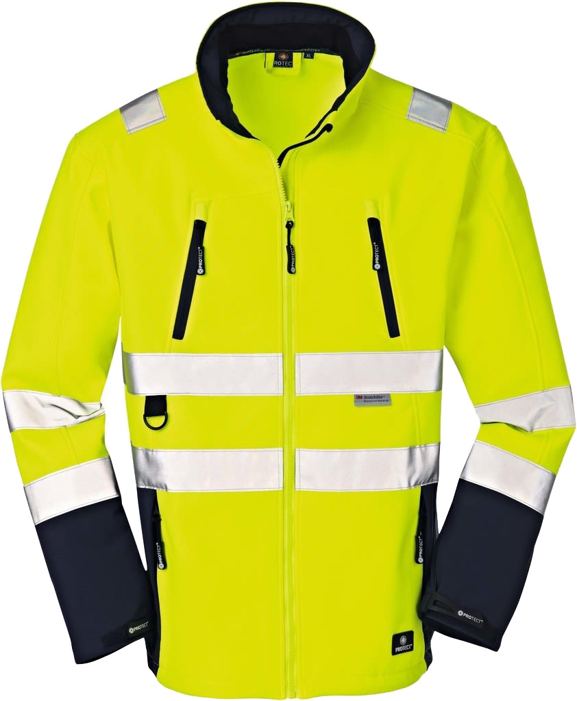 4 Protect PITTSBURGH Warnschutz-Softshelljacke