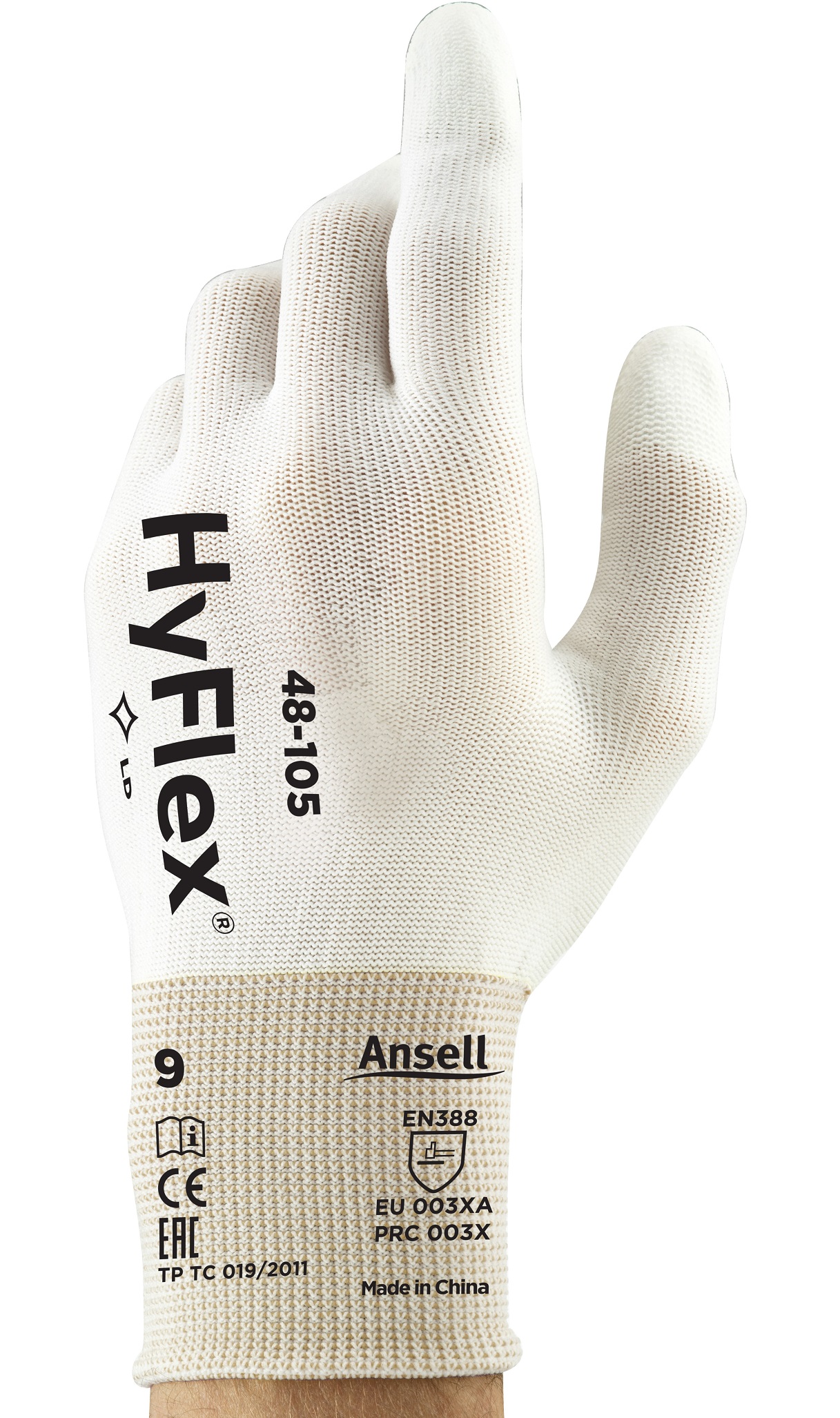 Ansell HyFlex 48-105 PU-Schutzhandschuhe Fingerkuppen beschichtet
