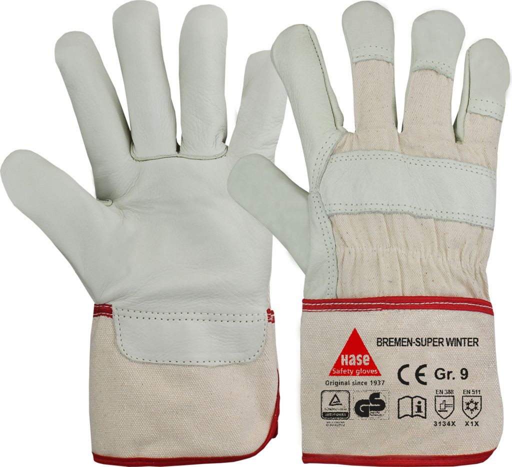 asset0000000822201912102210 Hase 293300 BREMEN-SUPER-WINTER Cold protection gloves made of cow grain leather