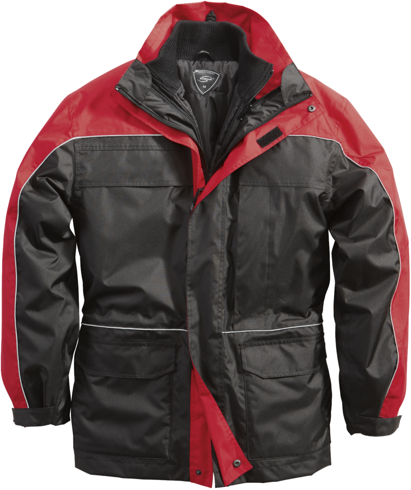 Korsar Hooded jacket Montego 2 black-red