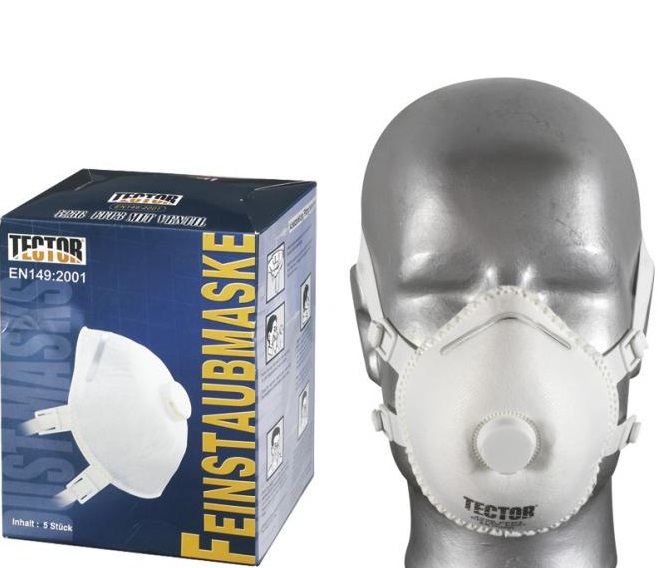 fe-4238-2 Tector 4238 P3 / V D Dolomite fine dust mask FFP3 D