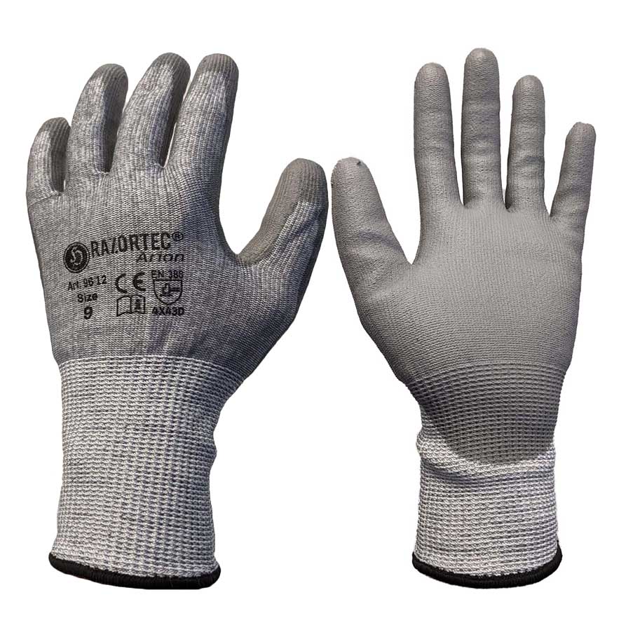 HansaTec Cut D PU premium glove cut protection D
