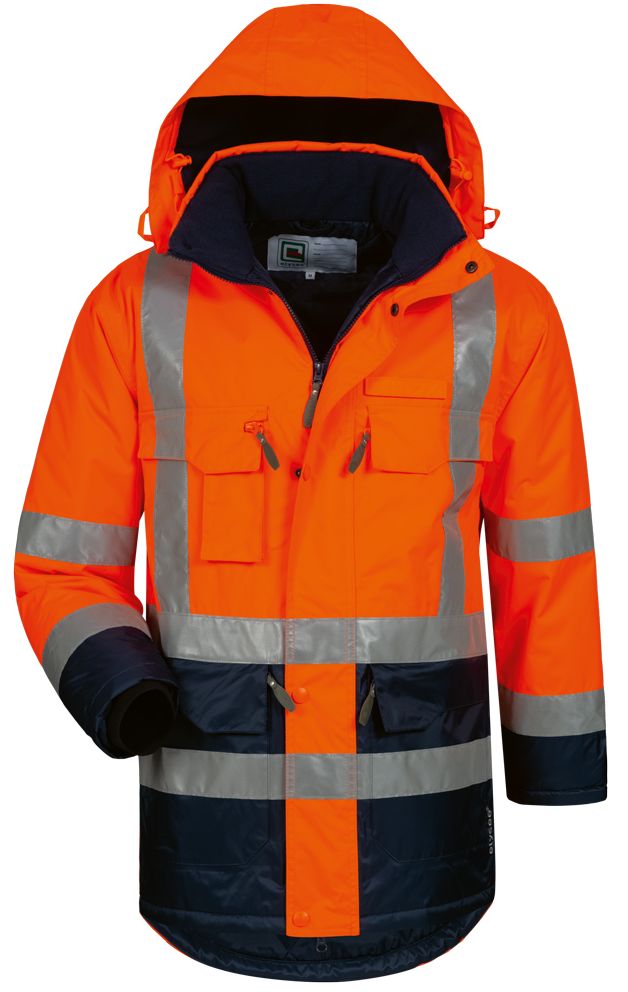 elysee 23432 LUIS Warnschutz-Parka leuchtorange/marine