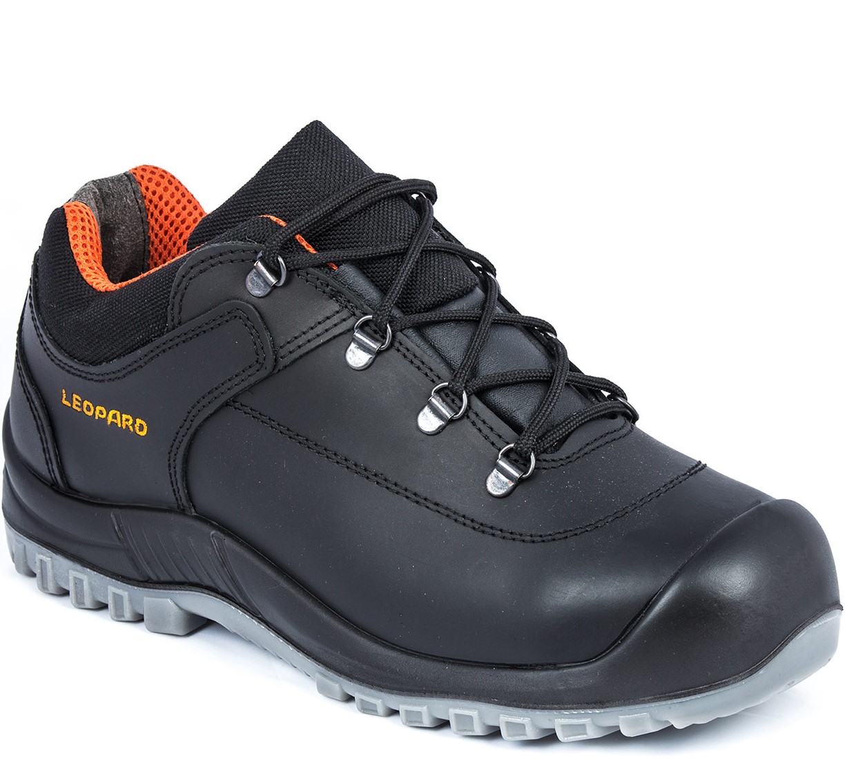 12451 Leopard 12451 low shoes S3 black/orange