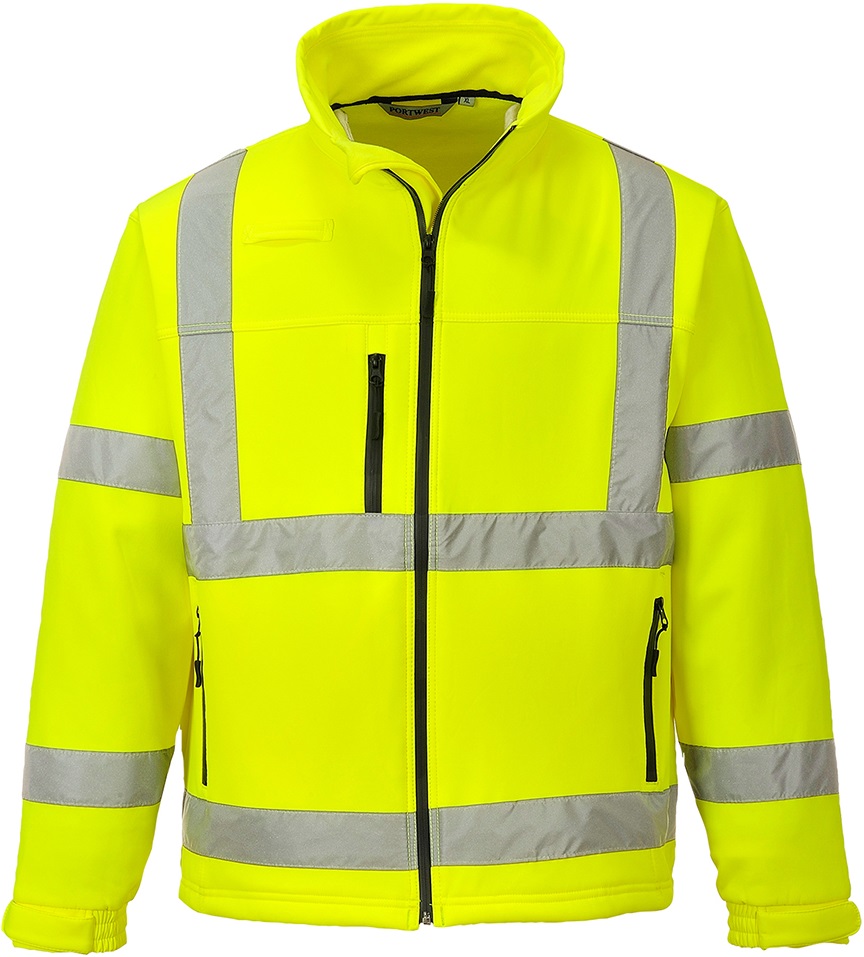 Portwest S424 Hi-Vis warning protection soft shell jacket