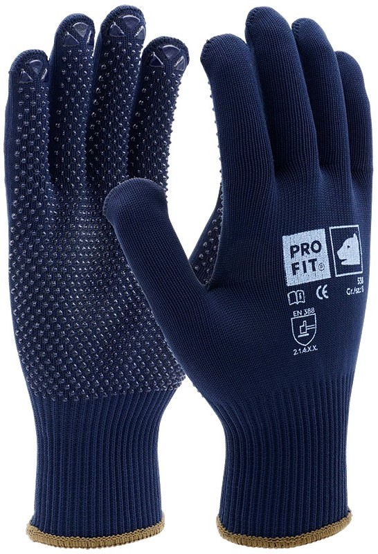 Pro-Fit 538 Feinstrickhandschuhe mit Vinyl-Noppen