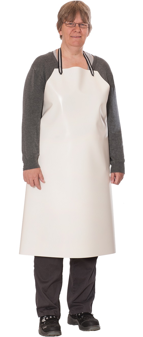 Guttasyn PVC Schürze weiß MR 15/12 w Maße 100x120 cm Stärke 0,5 mm