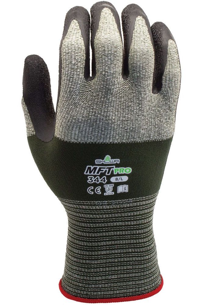 SHOWA MFT Pro 381 Nitril Schutzhandschuh grau-schwarz