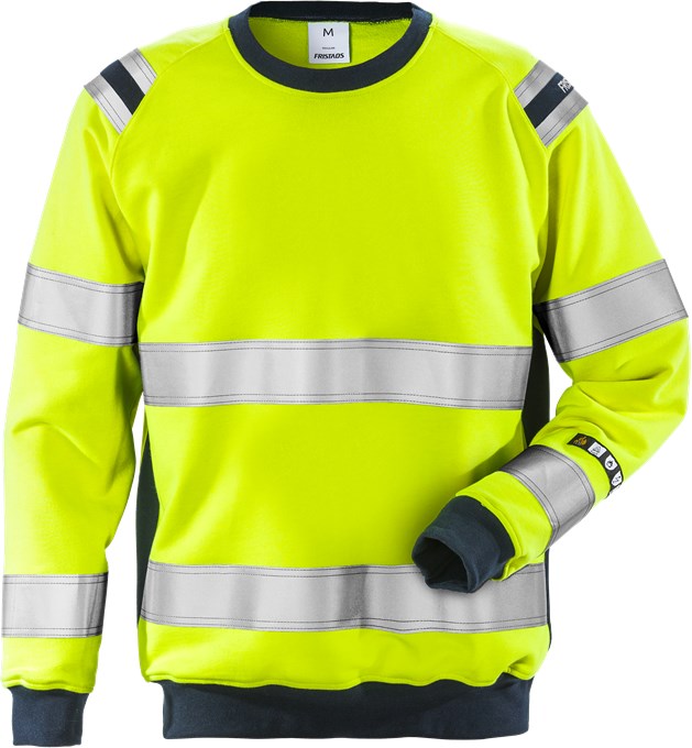 Fristads 109428 Flamestat High Vis Warnschutz-Sweatshirt 7076 SFLH