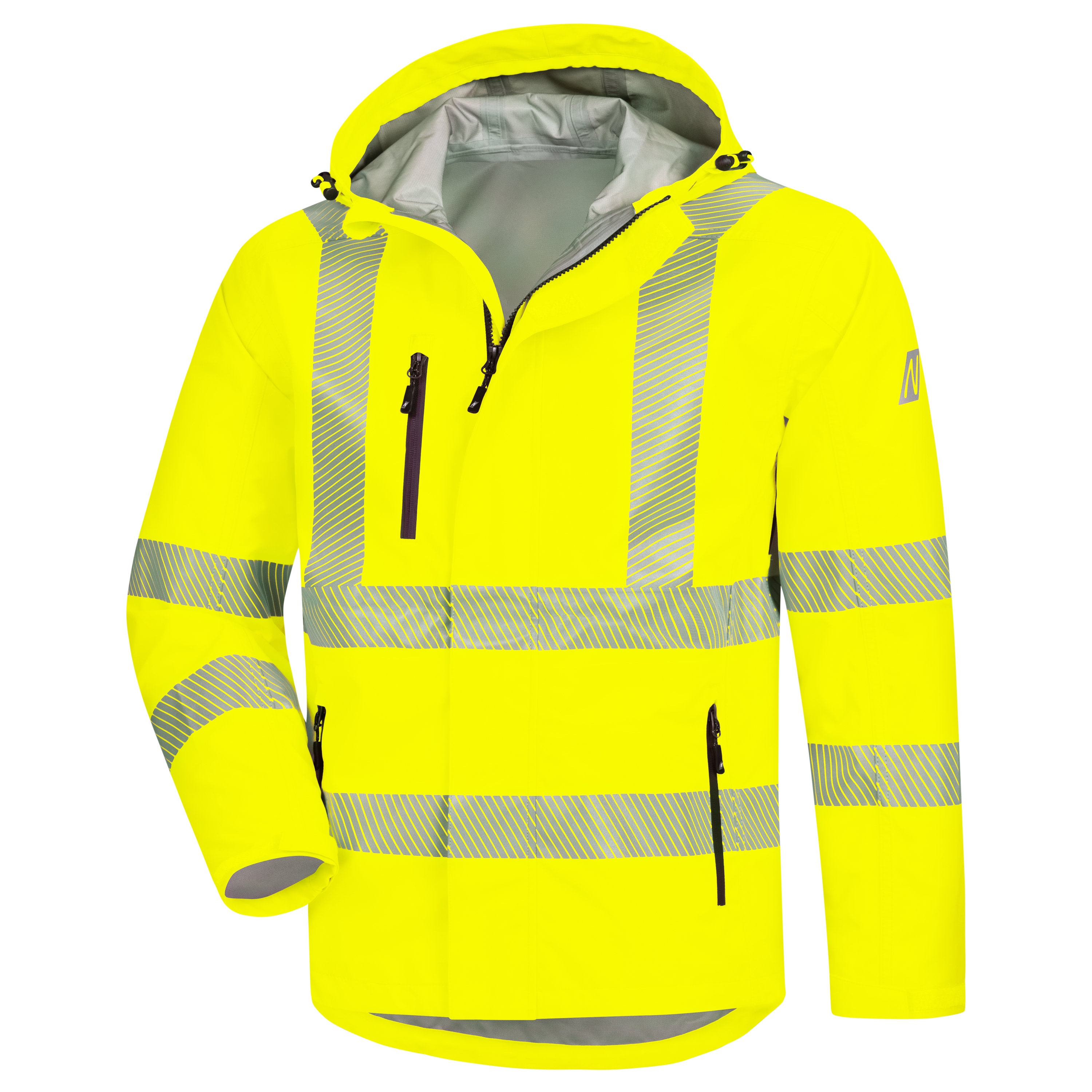 Nitras 7177 Motion Tex Viz Plus high visibility rain jacket