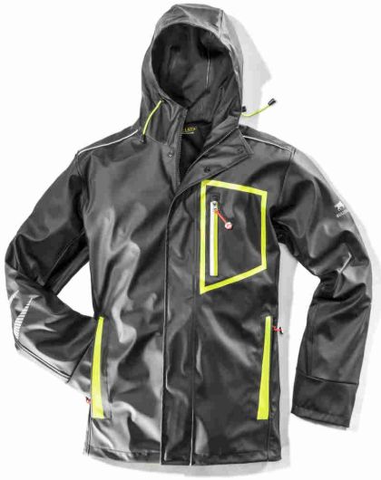 Bullstar 6032 ULTRA Regenjacke schwarz-lime
