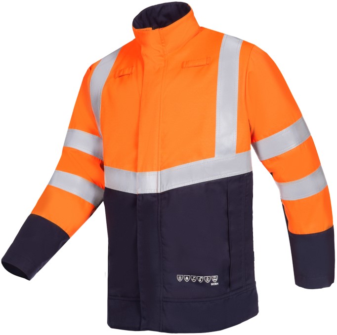 Sioen Pathal 061VA2PFD Warnschutz-Jacke mit Störlichtbogenschutz (Kl 2)