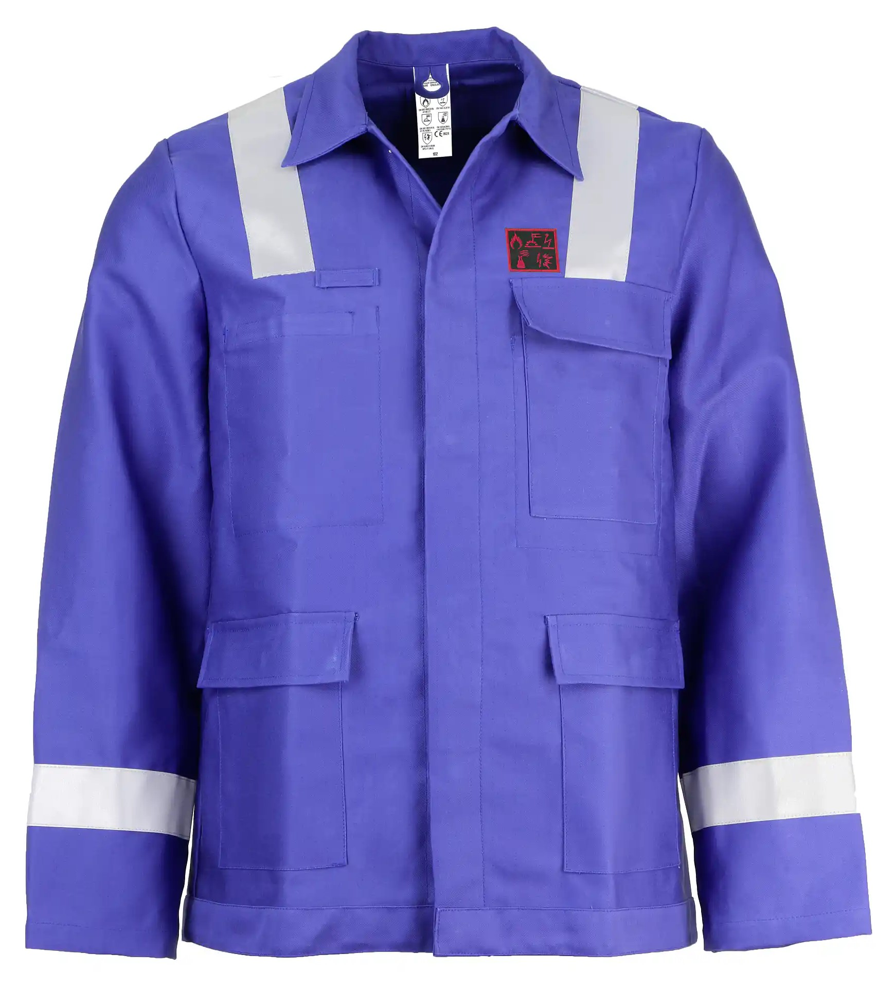 Asatex DALEJA01MR Schweißerschutz-Jacke blau